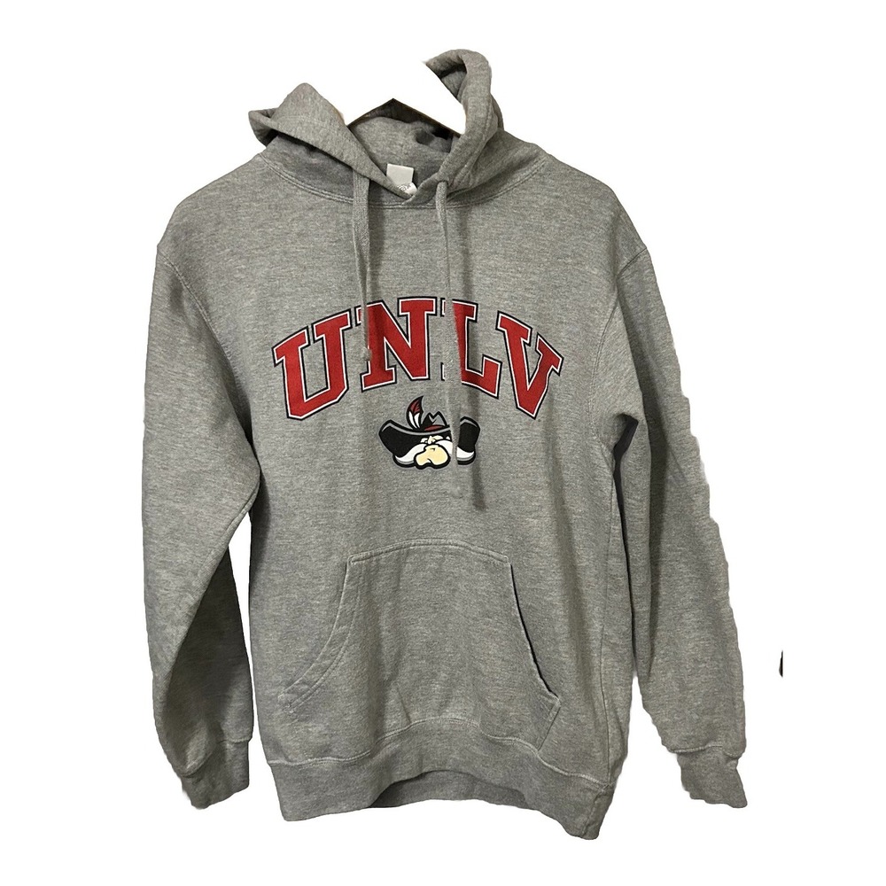 UNLV Rebels Men's Medium Hey Reb! Logo Gray Hoodie by Milltex